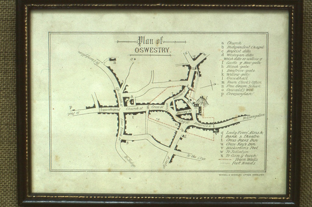 OSW-SL-O-5-12-24 Oswestry – Plan of Oswestry 1833 - Oswestry Family ...