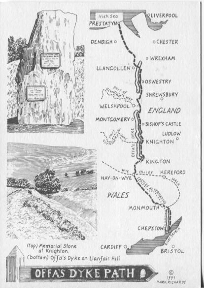 OSW-PC-S&B-56-27 – Offa’s Dyke Path – Drawing of Route 1991 - Oswestry ...